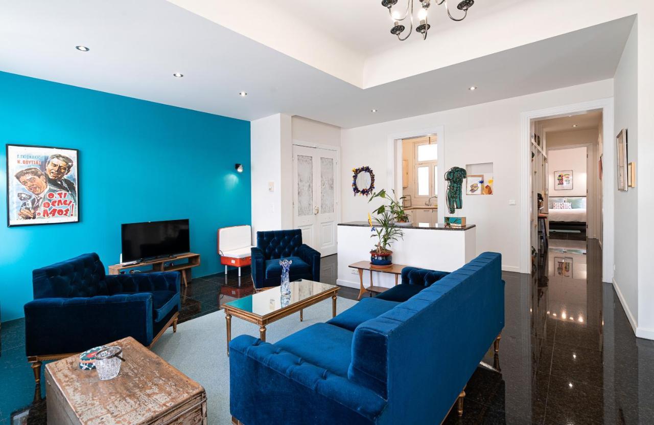 Spacious & Artistic Retro 2Bd Apt With Sauna Atenas Exterior foto